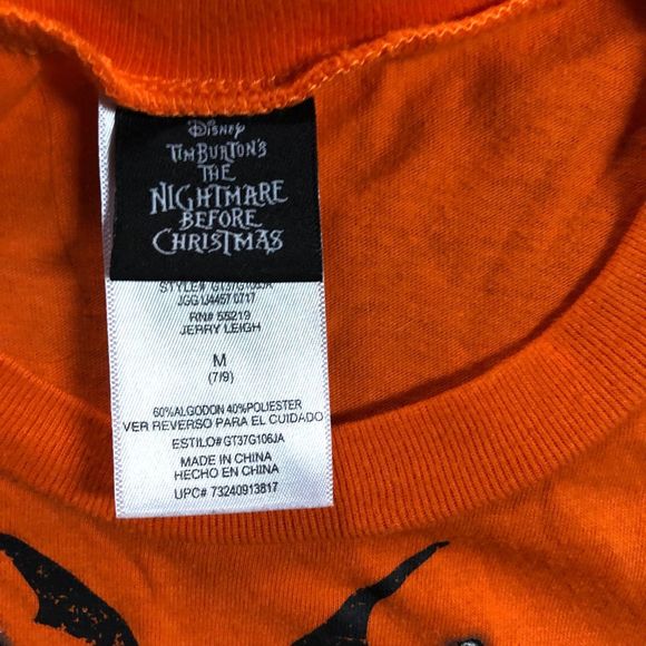 Jack Skellington The Nightmare Before Christmas Long Sleeve Tee - Medium - Picture 3 of 5